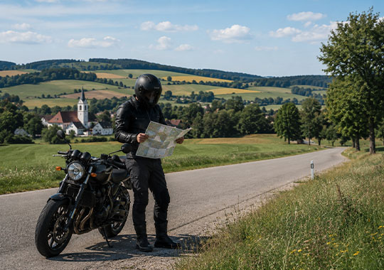 Where to go by motorcycle around Brno